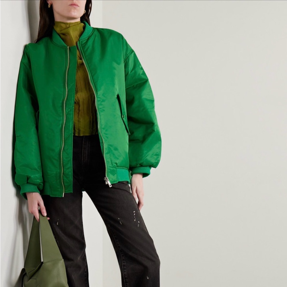 The Frankie Shop Astra Shell Bomber Jacket (size:M/L)
